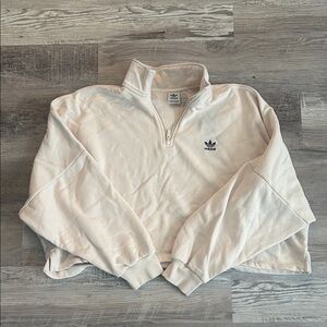 Adidas Cream Pullover with Logo